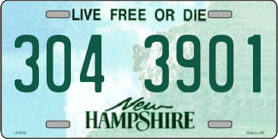 NH license plate 3043901