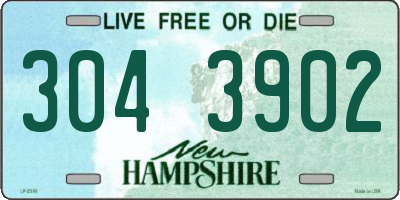 NH license plate 3043902