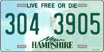 NH license plate 3043905