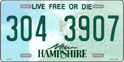 NH license plate 3043907