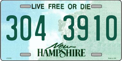 NH license plate 3043910