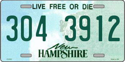 NH license plate 3043912