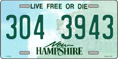 NH license plate 3043943