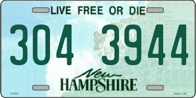 NH license plate 3043944