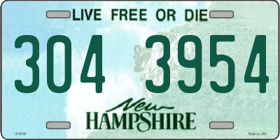 NH license plate 3043954
