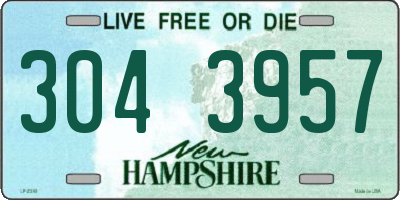 NH license plate 3043957