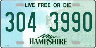 NH license plate 3043990