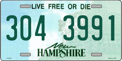 NH license plate 3043991