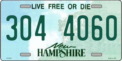 NH license plate 3044060