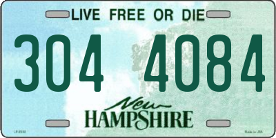 NH license plate 3044084