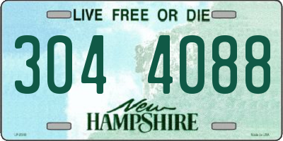 NH license plate 3044088