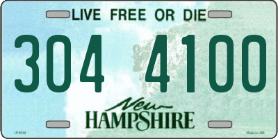 NH license plate 3044100