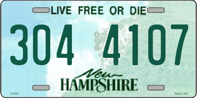 NH license plate 3044107