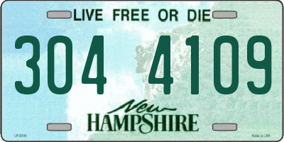 NH license plate 3044109