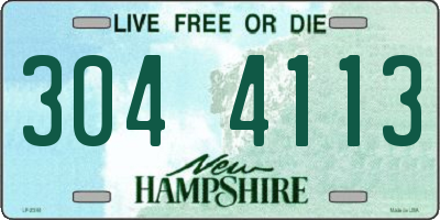 NH license plate 3044113