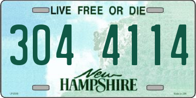 NH license plate 3044114