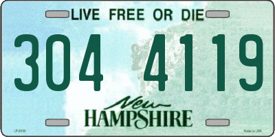 NH license plate 3044119