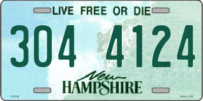 NH license plate 3044124
