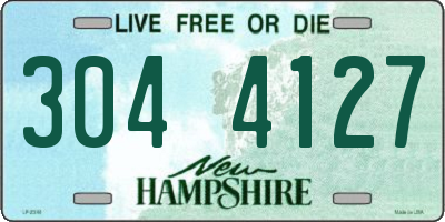 NH license plate 3044127