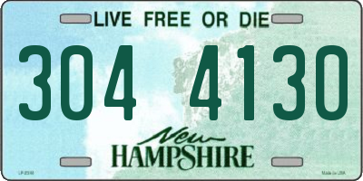 NH license plate 3044130