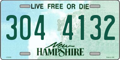 NH license plate 3044132