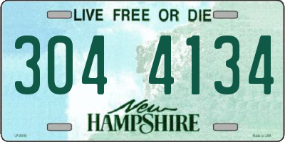 NH license plate 3044134