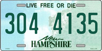 NH license plate 3044135