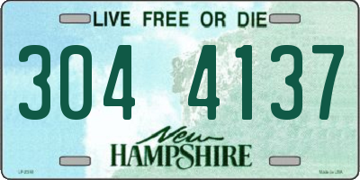 NH license plate 3044137