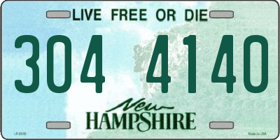 NH license plate 3044140