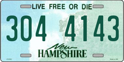 NH license plate 3044143