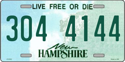 NH license plate 3044144