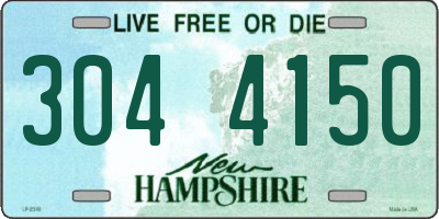 NH license plate 3044150
