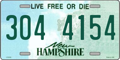 NH license plate 3044154