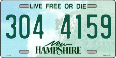 NH license plate 3044159