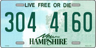 NH license plate 3044160