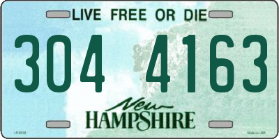 NH license plate 3044163