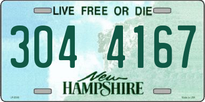 NH license plate 3044167