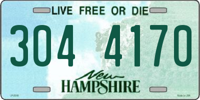 NH license plate 3044170