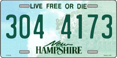 NH license plate 3044173
