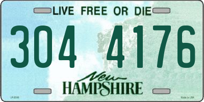 NH license plate 3044176