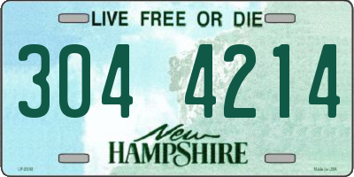 NH license plate 3044214