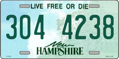 NH license plate 3044238