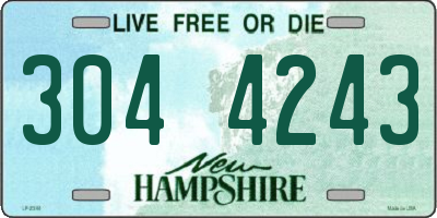 NH license plate 3044243