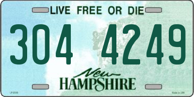 NH license plate 3044249