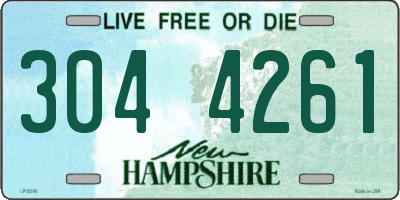 NH license plate 3044261