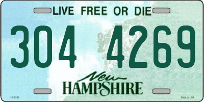 NH license plate 3044269