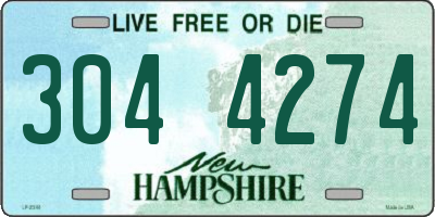 NH license plate 3044274