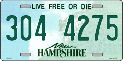 NH license plate 3044275