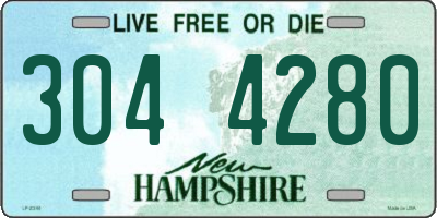 NH license plate 3044280