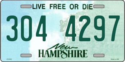 NH license plate 3044297